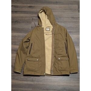 Mountain‎ Khakis Mens Medium Classic Fit Sherpa Lined Hooded Jacket Tan